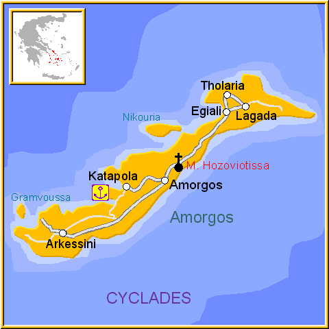 Amorgos map
