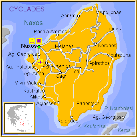 Naxos map