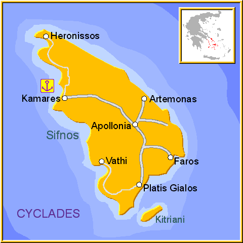 Sifnos map