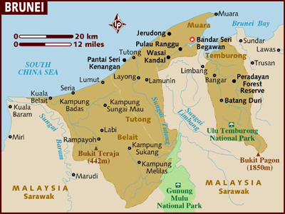 Brunei map