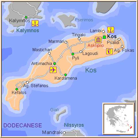 Kos map