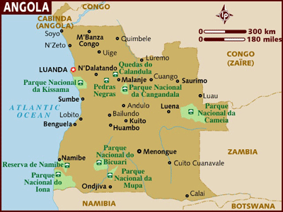 Angola map