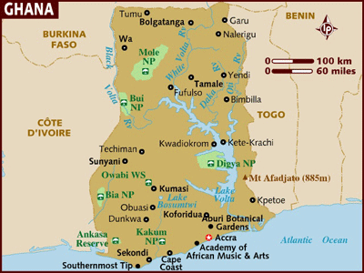 Ghana map