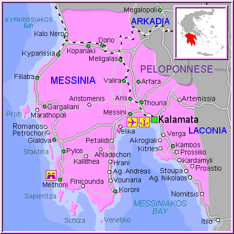Kalamata map