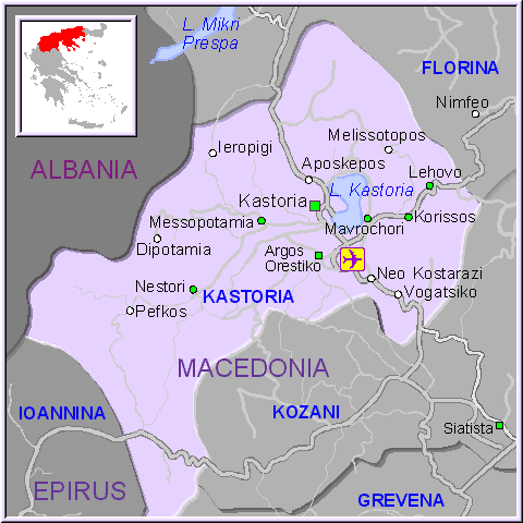 Kastoria map