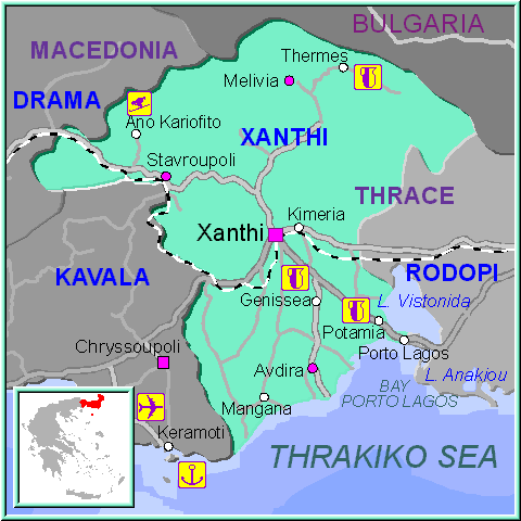 Xanthi map