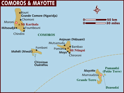 Mayotte map